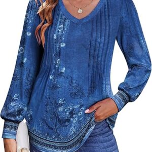 frontside stand of Mesh Shirt Flared Sleeve Tunic Tops