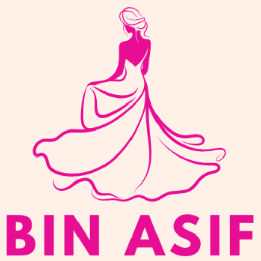 Bin Asif clothing store online logo featuring a modern and professional design with sleek typography and unique visual elements.