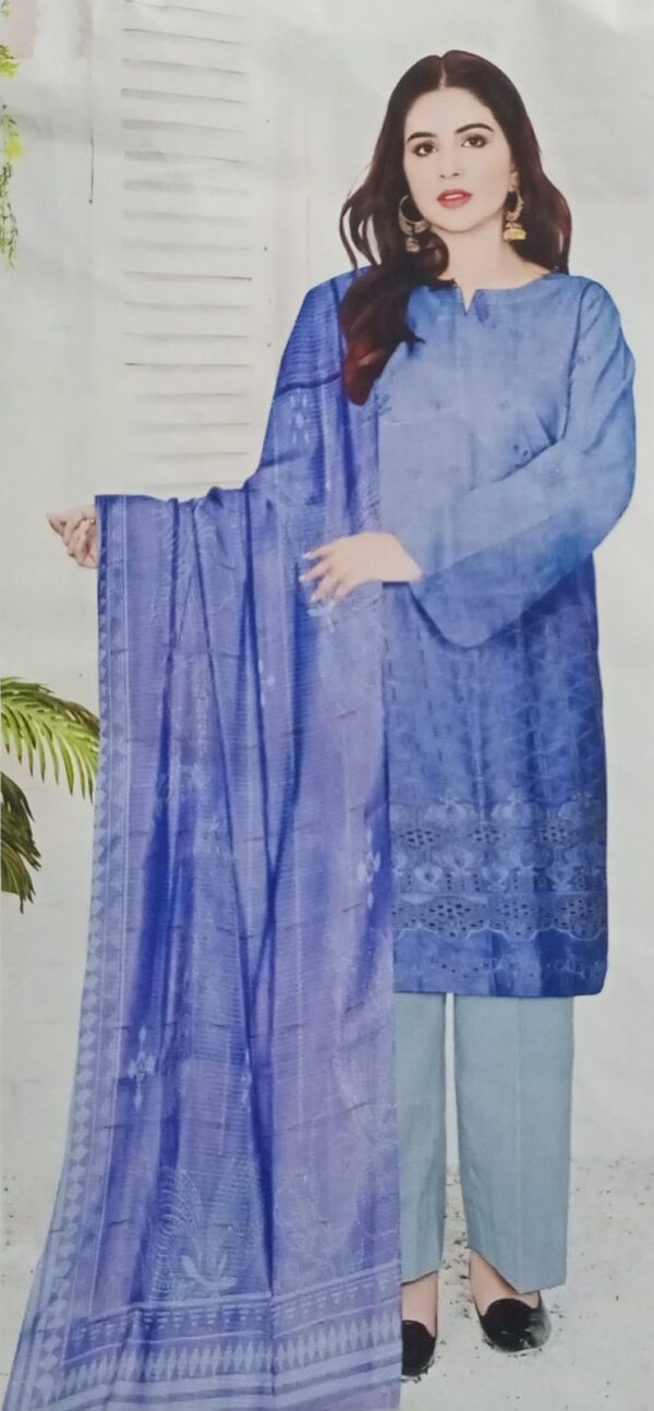 Bin Asif Digital Lawn 90/70 Unstitched Suit offering customizable style with vibrant prints and premium fabric for a personalized, chic look.